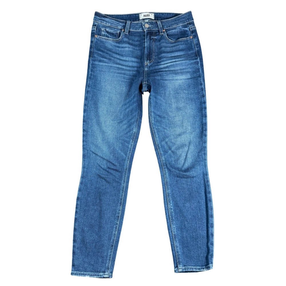 Paige Hoxton Ankle Jean Womens 27 Blue Roam High Rise Skinny Stretch Denim